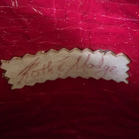 Rare Roth And Madge Handtooled Leather Swarovski Crystal Bag- Collectable OOAK - Picture 13 of 15